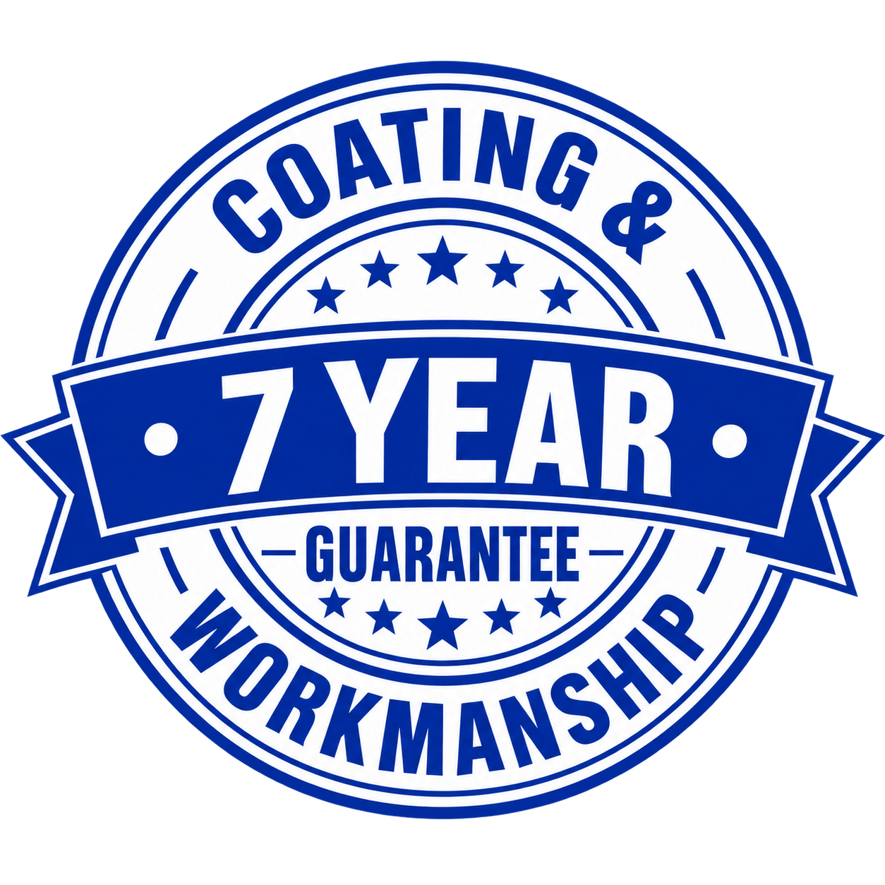 7 year coating and workmanship guarantee